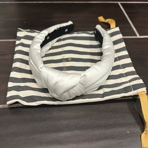 Lele Sadoughi white satin headband - used once!